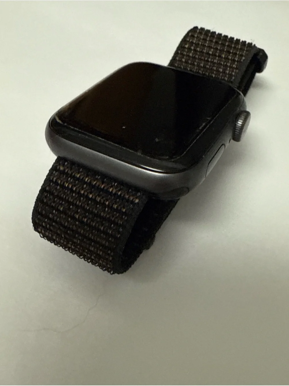 Apple Watch Series 4 Black with Black Nylon Woven Band